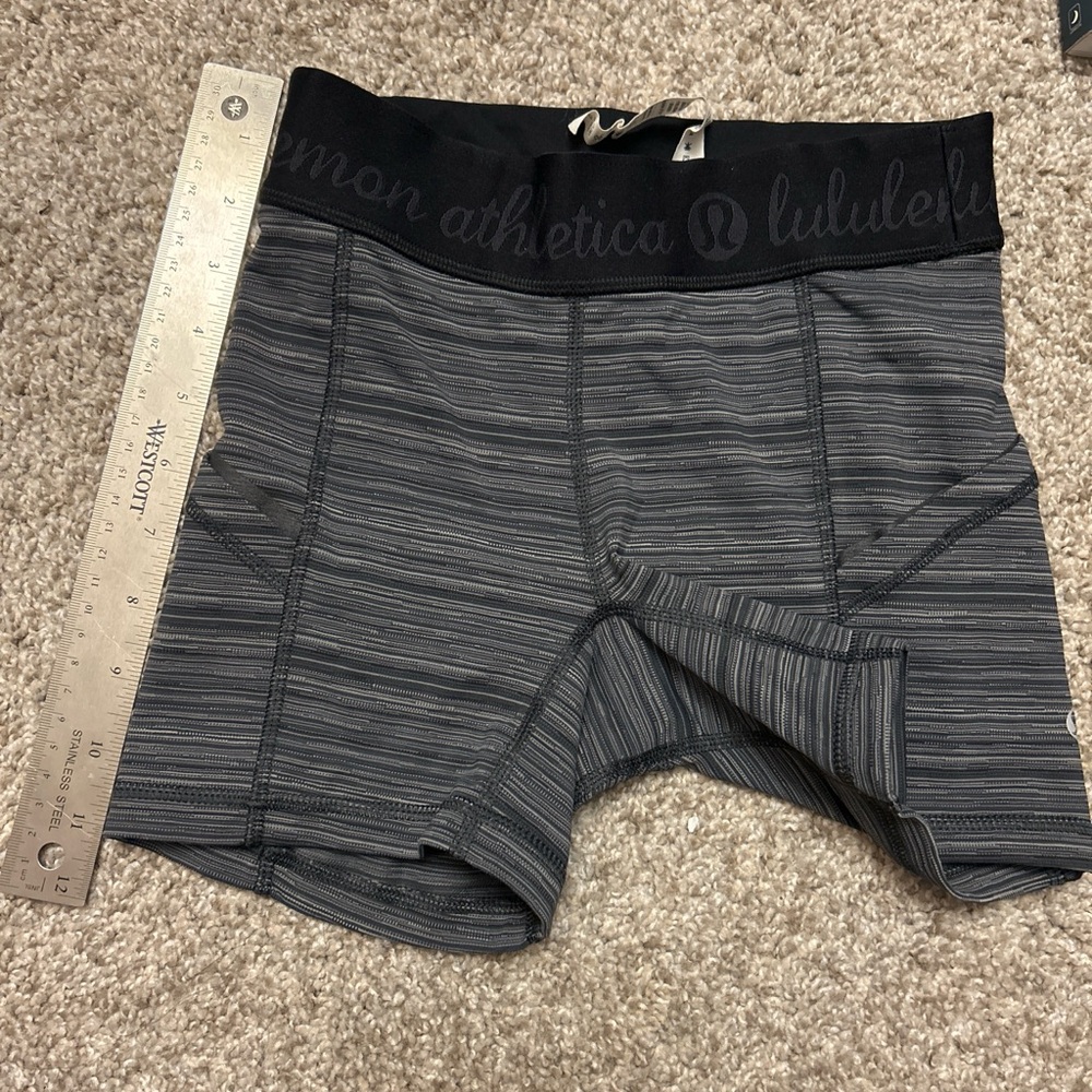 Lululemon Black and Gray Shorts